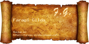 Faragó Gilda névjegykártya