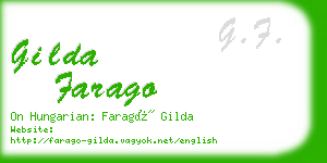 gilda farago business card
